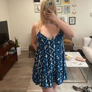 Blue strappy sun dress